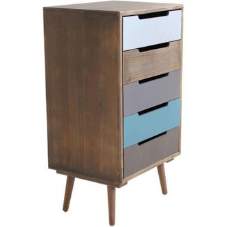 Milani Home ADELINE - cassettiera cinque cassetti alta 82 cm