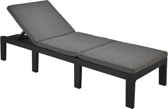 Progarden Cama Resina Haiti Antracita + Cojin