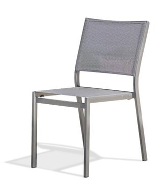 DCB Garden Dcb Garden - Stockholm - Silla De Jard&iacute;n Apilable De Aluminio Y Lona Plastificada