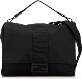 Fendi Pre-owned Cross Body Bags, female, Black, Size: ONE SIZE Pre-owned Messenger Bag