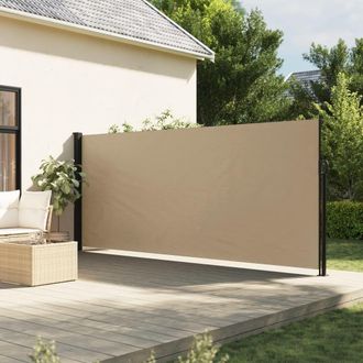 Berkfield Home Retractable Side Awning Beige 160x500 cm