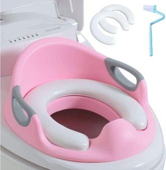 Trade Shop Trade Shop - Riduttore Wc Water Per Bambini Sedile Morbido Copriwater Colore Rosa Bambine