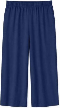 Mazine Wide Leg Viscose Pants Freizeithose f&uuml;r Damen | wei&szlig;/blau
