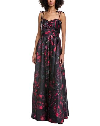 Rene Ruiz Spaghetti Strap Gown