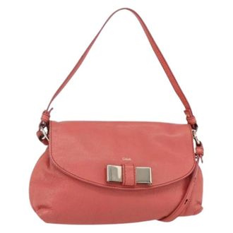 Chlo&eacute; Pre-owned Cross Body Bags, female, Pink, Size: ONE SIZE Pre-owned Small Leather Crossbody Bag