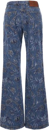 Etro Womens Jeans Flared Multicolour Cotton
