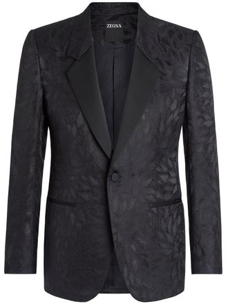 Ermenegildo Zegna Blazer met enkele rij knopen - Zwart