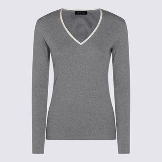 Fabiana Filippi Grey Cotton Knitwear