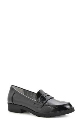 White Mountain Galah Penny Loafer in Black/Patent at Nordstrom Rack, Size 6.5