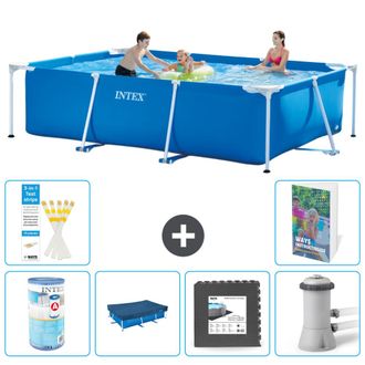 Intex Piscina Con Estructura Rectangular - 300x200x75 Cm - 7-piezas S41