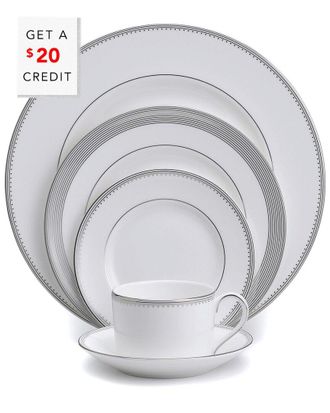 Wedgwood Vera Wang For Wedgwood 5Pc Grosgrain Place Setting With $25 Credit