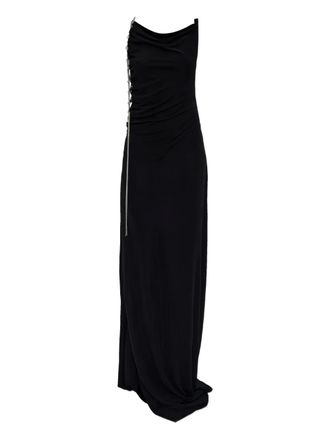 Dsquared2 chain-detail maxi dress - women - Viscose - M - Black