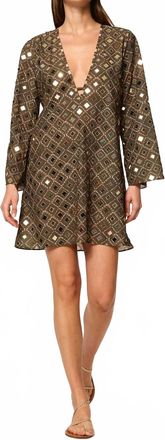Misa Nuala Dress In Mirrored Tile