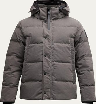 Canada Goose Mens Coated Wyndham Black Label Parka