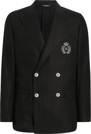 Dolce & Gabbana Blazer con monogramma - Nero