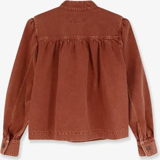Chlo&eacute; Womens Denim Jacket Orange Cotton