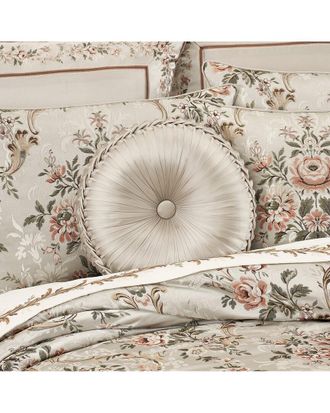J. Queen New York Pecora Tufted Round Decorative Throw Pillow