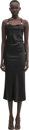 Marine Serre Satin Slip - Dames - Casual kleedjes - Zwart - XS - Kleedjes