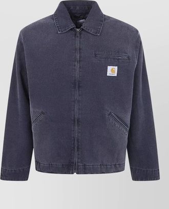 Carhartt Work in Progress detroit cotton denim jacket chest side pockets