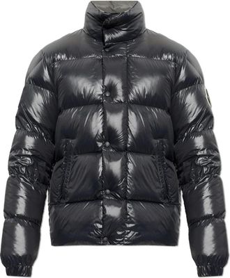 Moncler Brendola Laqu&eacute; Korte Donsjas - Heren - Gewatteerde jassen - Zwart - L - Nylon - Jassen