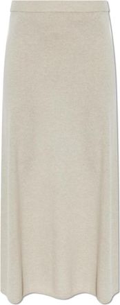 Lisa Yang Dolly Rok - Dames - Maxi Rokken - Beige - S - Kasjmier - Rokken