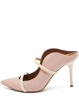 Malone Souliers pre-owned 100mm Maureen pointed-toe mules - Pink