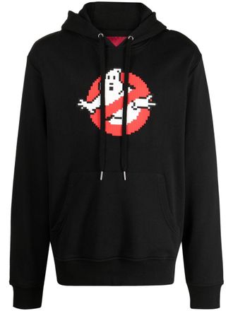 Mostly Heard Rarely Seen Katoenen hoodie met grafische print - Zwart