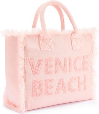 Venice Beach Shopper VENICE BEACH Henkeltasche, Damen, Gr. B/H/T: 35cm x 32cm x 14cm, rosa, Textil, unifarben, Taschen Shopper, Handtasche, Schultertasche, grosse 