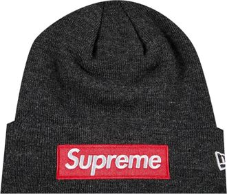 SUPREME x New Era Box Logo Beanie Charcoal FW21BN9-CHARCOAL