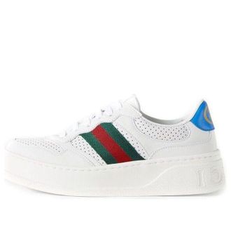 Gucci (WMNS) Gucci Chunky GG Web Sneaker White Blue 670415-UPG10-9060