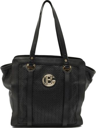 Baldinini Borsa tote in pelle con logo - Nero