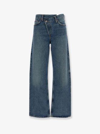 A Gold E Jeans in cotone rigenerativo con profili distressed - AGOLDE - gender_Woman
