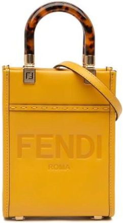 Fendi Pre-owned Mini Bags, female, Yellow, Size: ONE SIZE Pre-owned Vintage Mini Bag