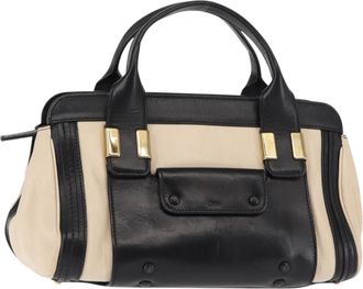 Chlo&eacute; Alice Satchel Leather White Leather Handbag (Pre-Owned)