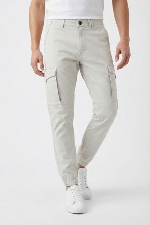 Jack & Jones Cargohose JACK & JONES JPSTPAUL JJFLAKE CARGO NOOS, Herren, Gr. 27, L&auml;nge 32, glacier gray, Web, Obermaterial: 98% Baumwolle, 2% Elasthan, unifarben, 