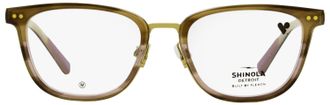 Shinola SH27000 Memory Metal Acetate Eyeglasses - Brown