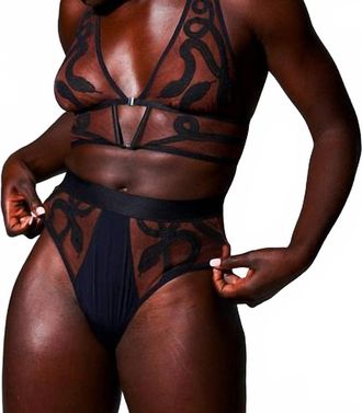 Thistle and Spire Medusa Bralette- Plus In Espresso