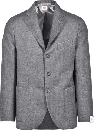 LUIGI BORRELLI NAPOLI Heren, Jassen, Grijs, Maat: XL Wol