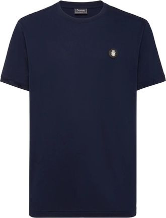 Billionaire Boys Club T-shirt Ronde Hals Korte Mouw - Heren - T-shirts - Blauw - S - Katoen - Tops