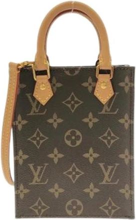 Louis Vuitton Borsa Pre-owned Petit Sac Plat Monogram - - Pre-owned - Donna - Marrone - ONE SIZE