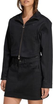 adidas Firebird Twill Track Top in Black at Nordstrom Rack, Size Xx-Small