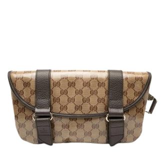 Gucci Pre-owned Belt Bags, female, Beige, Size: ONE SIZE Pre-owned Fabric Crossbody Bag