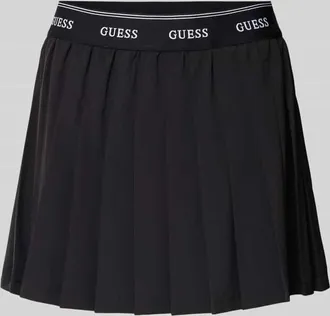 Guess Faltenrock mit elastischem Bund Modell SELENE in Black, Gr&ouml;&szlig;e XL