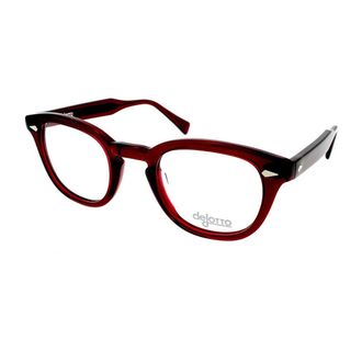 Delotto Red Dl11 Celluloid Translucent Sunglasses