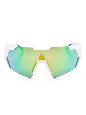 adidas SP0064 shield-frame sunglasses - unisex - Acetate - 47 - White