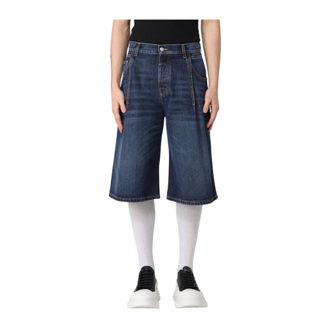Alexander McQueen Klassieke Denim Relaxed Fit Shorts - Heren - Korte broeken - Blauw - Maat: M Denim