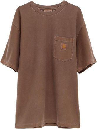 Carhartt Work in Progress Brown Crew Neck T-Shirt