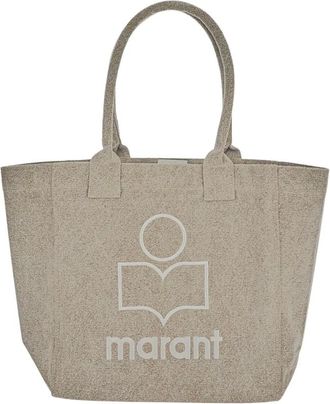 Isabel Marant Tassen, Dames, Beige, ONE Size, Katoen, Yankee Tote