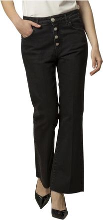 Kocca Jeans, Dames, Zwart, XS, Denim, Stijlvolle denim broek