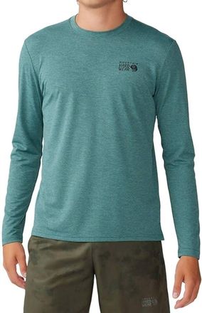 Mountain Hardwear Sunblocker Long Sleeve Tee In Blue Pine Heather